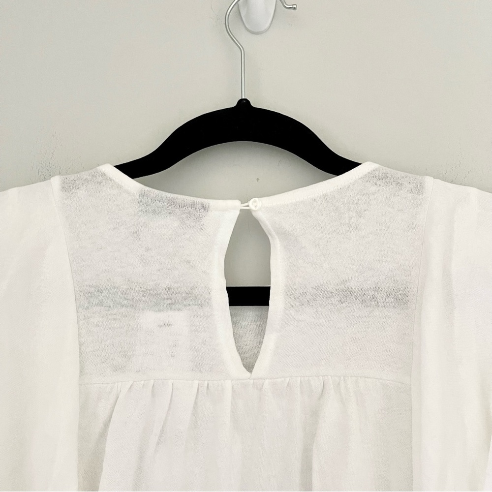 Topshop Draped Ruffle Longsleeve Top - Picture 8 of 11